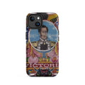 Matte MagSafe® case for iPhone® 14 featuring my hand-drawn El Libertador Simón Bolívar design