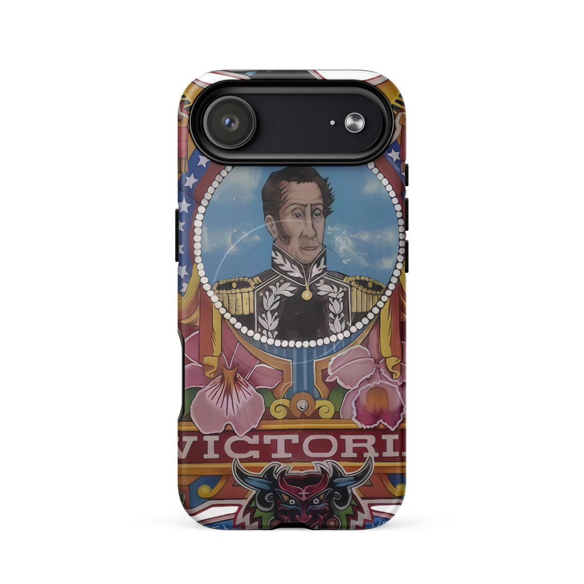 Matte MagSafe® case for iPhone® 17 Air featuring my hand-drawn El Libertador Simón Bolívar design