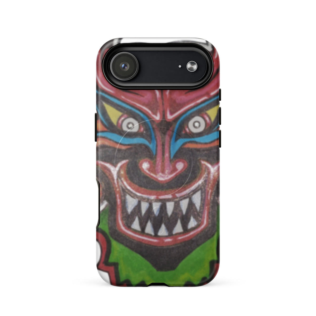 Dancing Demon MagSafe iPhone Case for iPhone 17 Air, hand-drawn Diablos Danzantes mask design